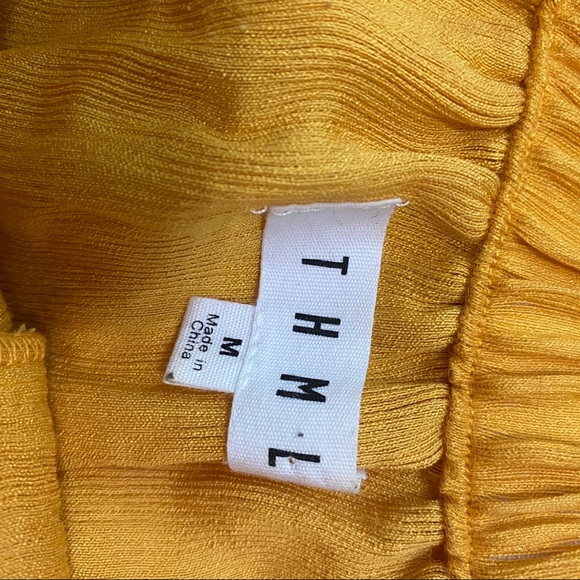 THML Katherine Pom Trim Off the Shoulder Top - Picture 4 of 5